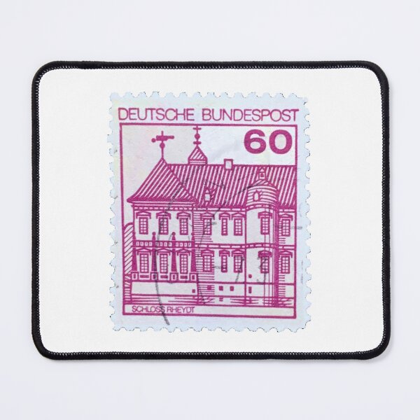 Item preview, Vintage East German Pink 60 Mark Postage Stamp designed and sold by red-amber65.