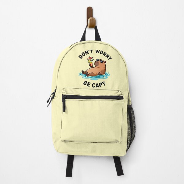 Item preview, Don't Worry Be Capy - Funny Cute Capybara Pun designed and sold by Aesthetic-Avenue.