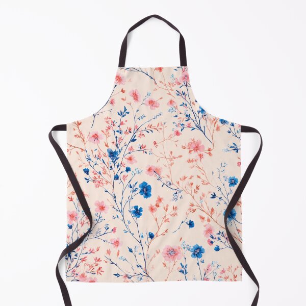 Item preview, Delicate Blush Blue Floral Seamless Pattern designed and sold by BonaDesignsArt.