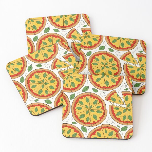 Item preview, COLORFUL ITALIAN PIZZA WALLPAPER PATTERN designed and sold by infinitearte.