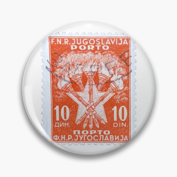 Item preview, Vintage Yugoslavia Star Orange Postage Stamp designed and sold by red-amber65.
