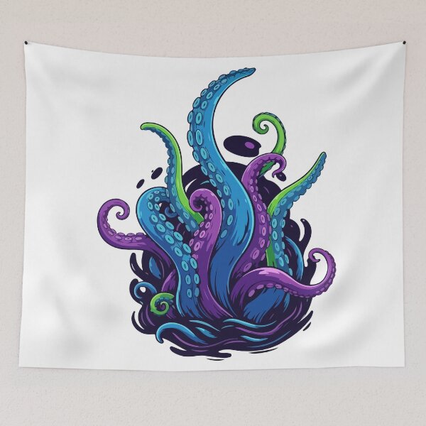 Item preview, Tentacles colorful design designed and sold by zazodesign.