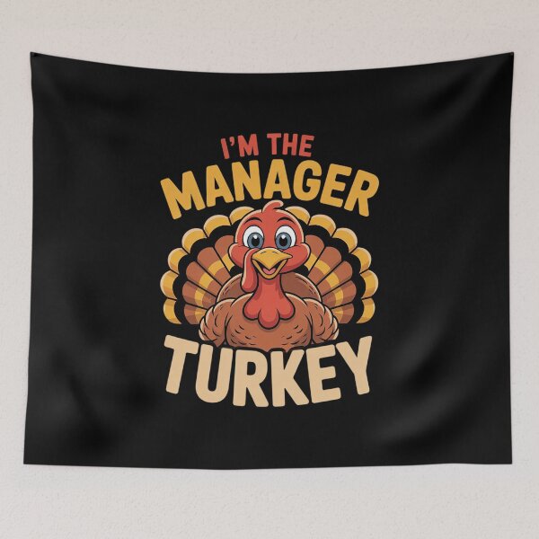 Item preview, Thanksgiving I'm The Manager Turkey Matching 3  designed and sold by VerseFarm.