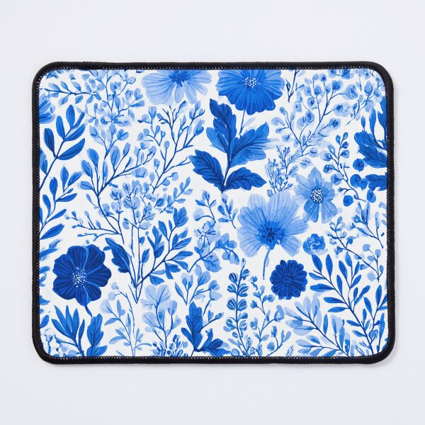 Item preview, Blue Flowers Seamless Pattern designed and sold by BonaDesignsArt.