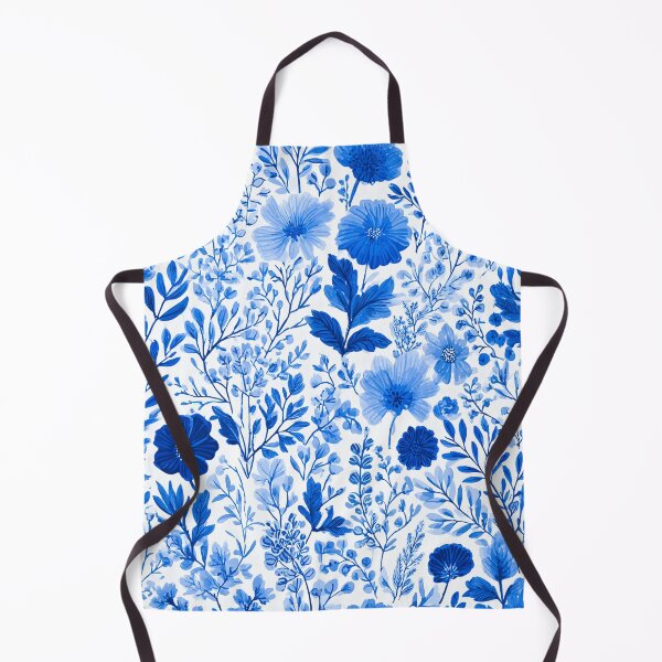 Item preview, Blue Flowers Seamless Pattern designed and sold by BonaDesignsArt.