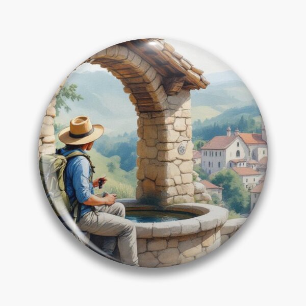 Item preview, Way of St. James, stop at the fountain designed and sold by jefboutique6150.