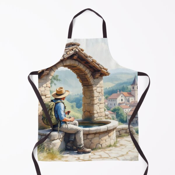 Item preview, Way of St. James, stop at the fountain designed and sold by jefboutique6150.