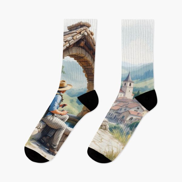Item preview, Way of St. James, stop at the fountain designed and sold by jefboutique6150.
