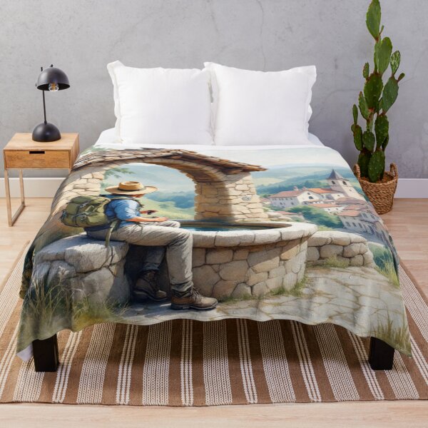Item preview, Way of St. James, stop at the fountain designed and sold by jefboutique6150.