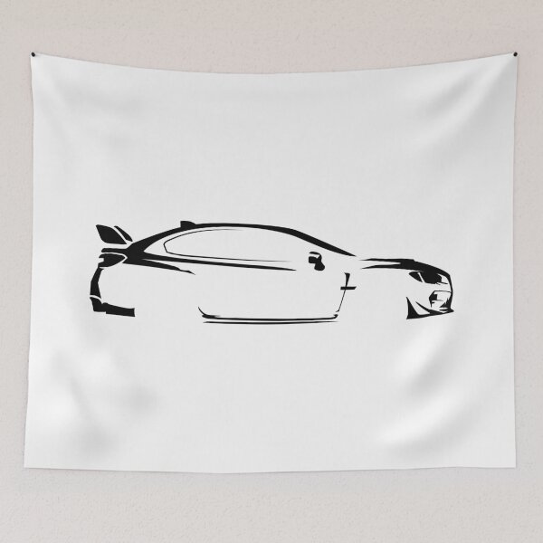 Item preview, WRX STI VAB (2015) Minimalist Car Silhouette (Black) designed and sold by FearnCreative.