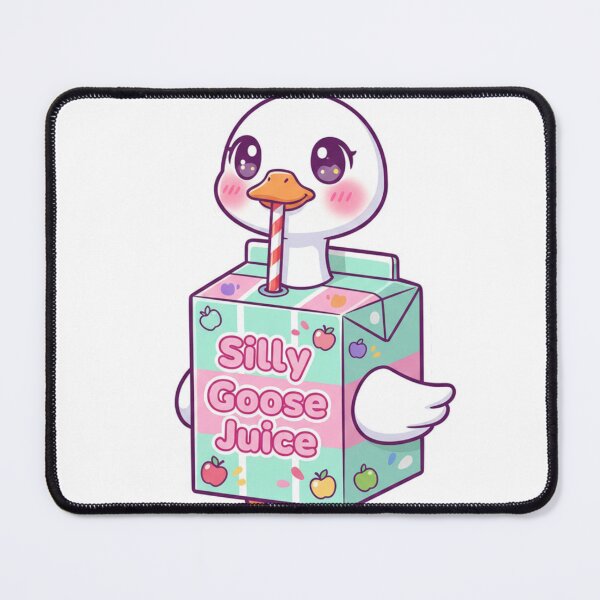 Item preview, Cute Silly Goose Juice Box Pastel Kawaii Tee Sticker designed and sold by GeniePixel.