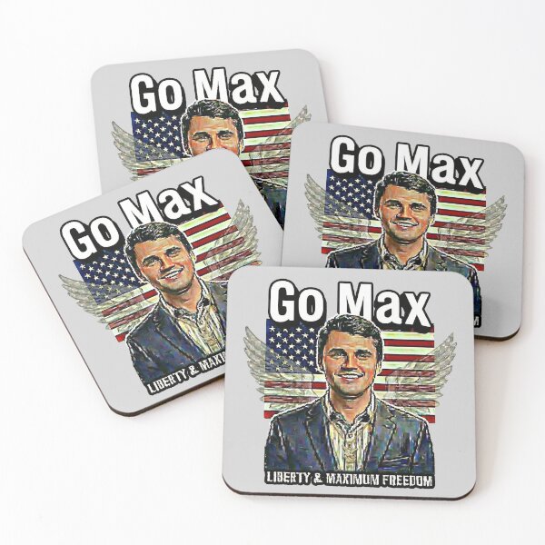 Item preview, Go Max: Charlie Kirk Political Statement – Liberty & Maximum Freedom - Navy Suit - Light Grey edition designed and sold by Miss Cutie Designs.