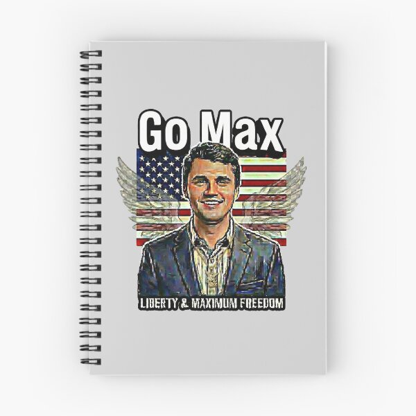 Item preview, Go Max: Charlie Kirk Political Statement – Liberty & Maximum Freedom - Navy Suit - Light Grey edition designed and sold by Miss Cutie Designs.
