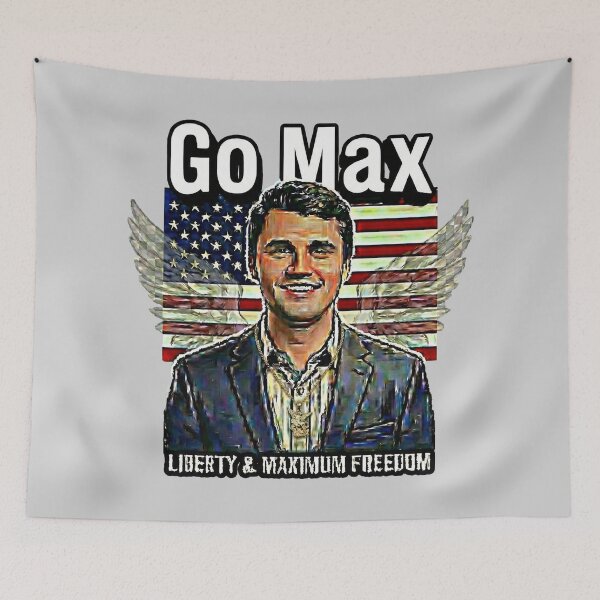 Item preview, Go Max: Charlie Kirk Political Statement – Liberty & Maximum Freedom - Navy Suit - Light Grey edition designed and sold by Miss Cutie Designs.