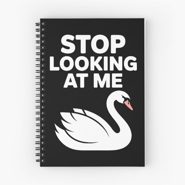 Item preview, Stop Looking At Me Funny Swan Introvert Humor designed and sold by JoannMinndy.