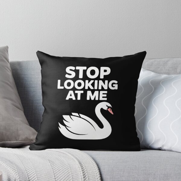 Item preview, Stop Looking At Me Funny Swan Introvert Humor designed and sold by JoannMinndy.