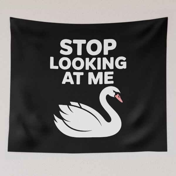 Item preview, Stop Looking At Me Funny Swan Introvert Humor designed and sold by JoannMinndy.
