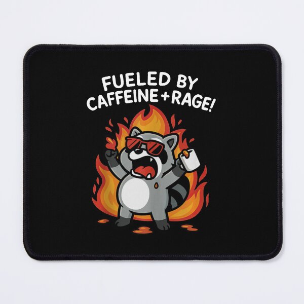 Item preview, Fueled By Caffeine And Rage designed and sold by Marbleroad.
