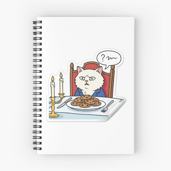 Item preview, Confused Cat Dinner Table Meme Cookies Fancy Cat Internet Meme designed and sold by ArtByYunus.