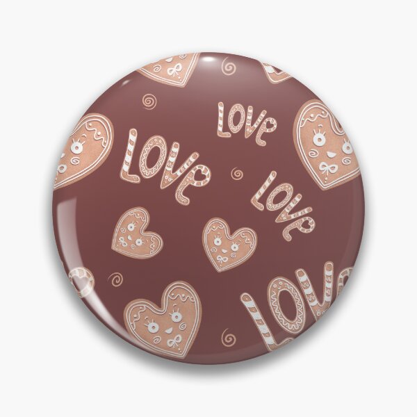 Item preview, Love Hearts Gingerbread Cookie Pattern designed and sold by mimi-taya.
