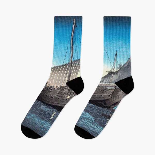Item preview, Docked Ships at Dusk designed and sold by MINE Design-Works.