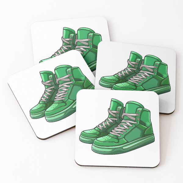 Item preview, Green High Top Sneakers designed and sold by New-School-Wave.