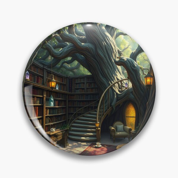 Item preview, Library Nestled Within The Branches designed and sold by Wiss2Arts.