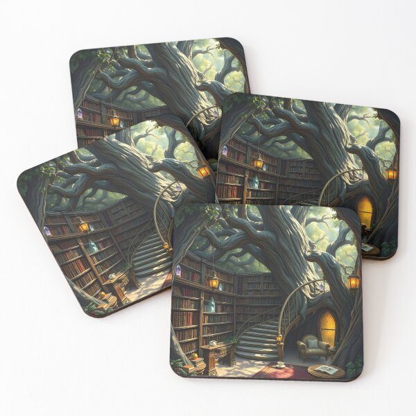 Item preview, Library Nestled Within The Branches designed and sold by Wiss2Arts.