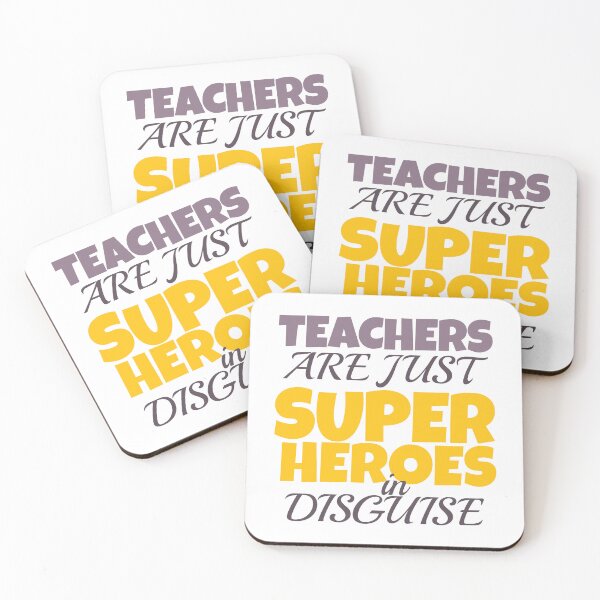 Item preview, Teachers are just super heroes in disguise designed and sold by Think4Prints.