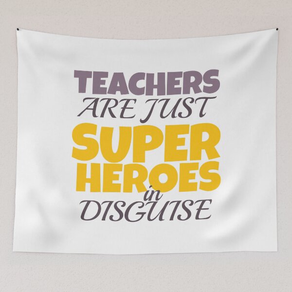 Item preview, Teachers are just super heroes in disguise designed and sold by Think4Prints.