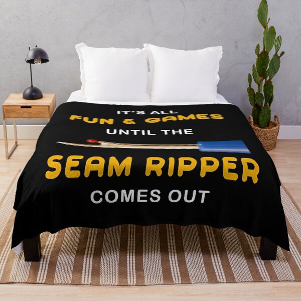 Item preview, Sewing Quilting Seam Ripper Humor designed and sold by ChelseaEula.