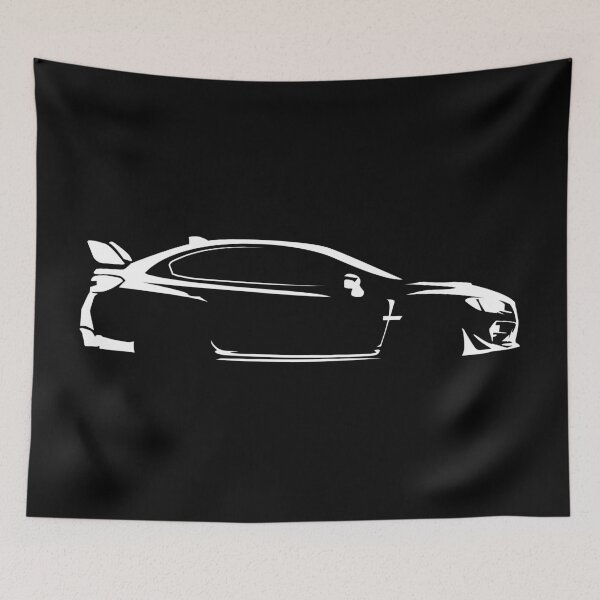 Item preview, WRX STI VAB (2015) Minimalist Car Silhouette (White) designed and sold by FearnCreative.