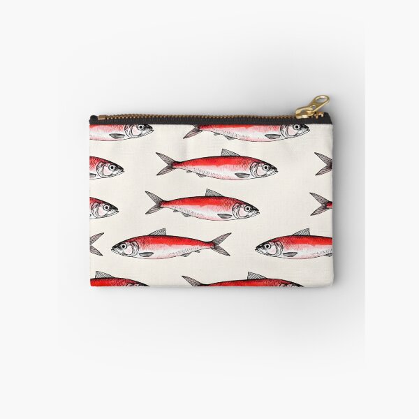 Item preview, RED SARDINES WALLPAPER PATTERN designed and sold by infinitearte.