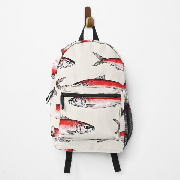Item preview, RED SARDINES WALLPAPER PATTERN designed and sold by infinitearte.