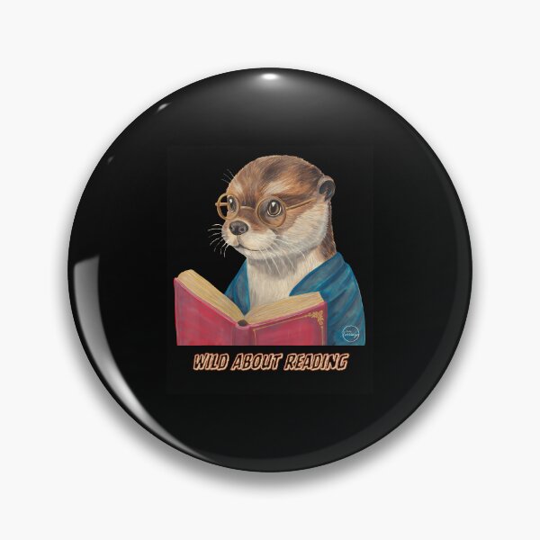 Item preview, Wild About Reading Otter Wearing Glasses Design designed and sold by JoannMinndy.