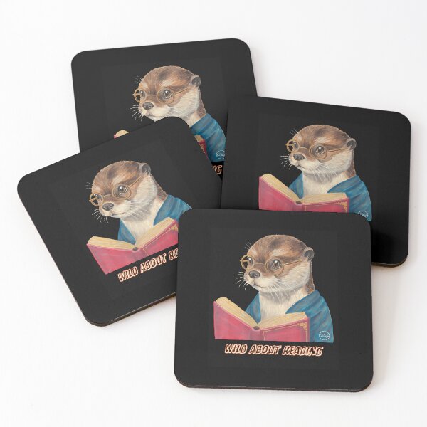 Item preview, Wild About Reading Otter Wearing Glasses Design designed and sold by JoannMinndy.