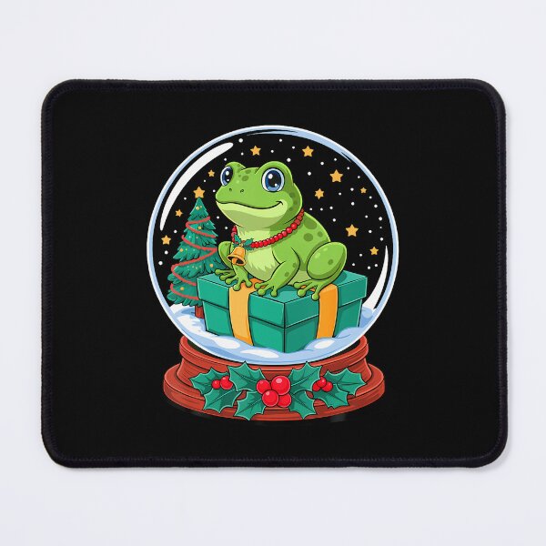 Item preview, Christmas Snow Globe Frog X-Mas Frogs designed and sold by CleoRoseanna.