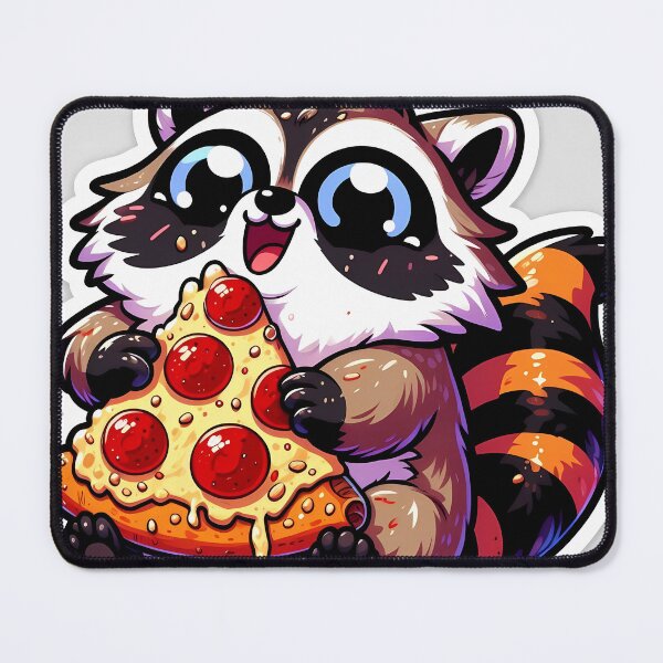 Item preview, Trash is Treasure - Raccoon Eating Pizza Sticker designed and sold by apeles68.