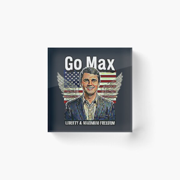 Item preview, Go Max: Charlie Kirk Political Statement – Liberty & Maximum Freedom - Navy Suit - Black edition designed and sold by Miss Cutie Designs.