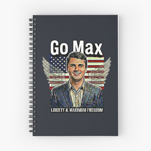 Item preview, Go Max: Charlie Kirk Political Statement – Liberty & Maximum Freedom - Navy Suit - Black edition designed and sold by Miss Cutie Designs.