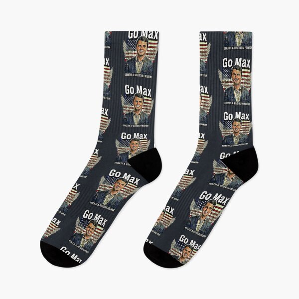 Item preview, Go Max: Charlie Kirk Political Statement – Liberty & Maximum Freedom - Navy Suit - Black edition designed and sold by Miss Cutie Designs.