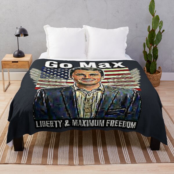 Item preview, Go Max: Charlie Kirk Political Statement – Liberty & Maximum Freedom - Navy Suit - Black edition designed and sold by Miss Cutie Designs.