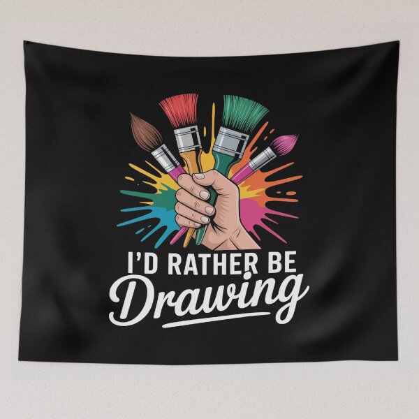 Item preview, I’d rather be drawing designed and sold by Elenasriveras.