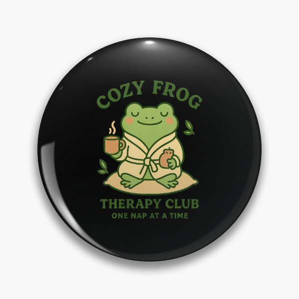 Item preview, Cozy Frog Therapy Club  Calm And Cozy designed and sold by ChelseaEula.