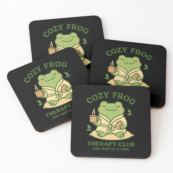 Item preview, Cozy Frog Therapy Club  Calm And Cozy designed and sold by ChelseaEula.
