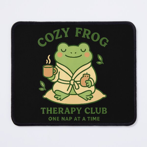 Item preview, Cozy Frog Therapy Club Calm And Cozy designed and sold by ChelseaEula.