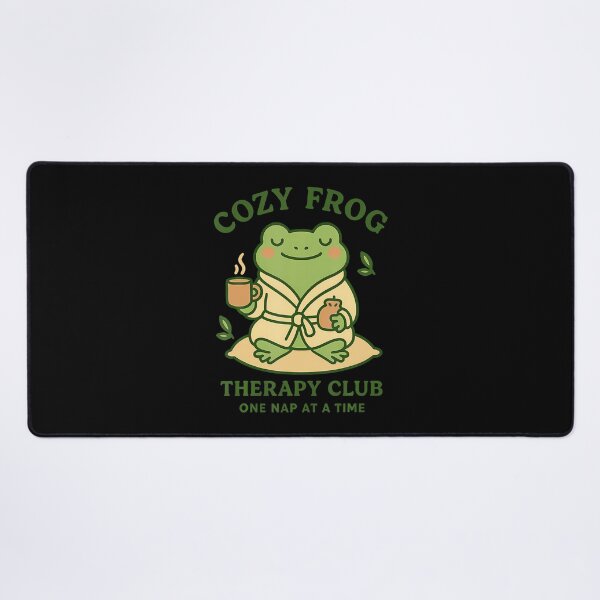 Item preview, Cozy Frog Therapy Club Calm And Cozy designed and sold by ChelseaEula.