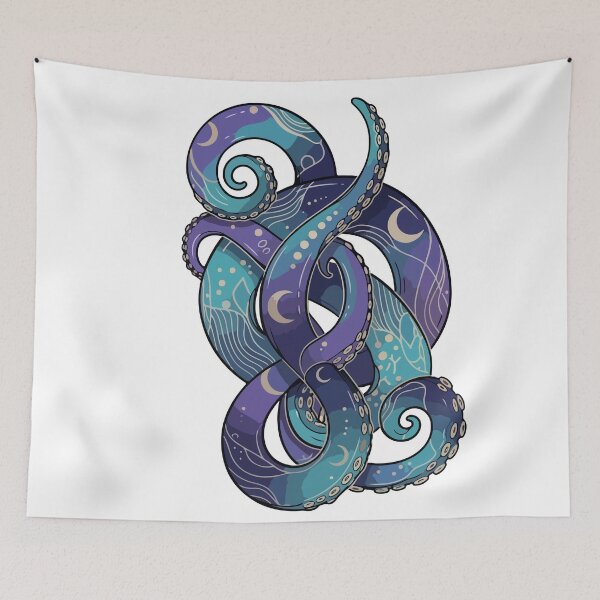 Item preview, Turquoise Tentacles designed and sold by zazodesign.
