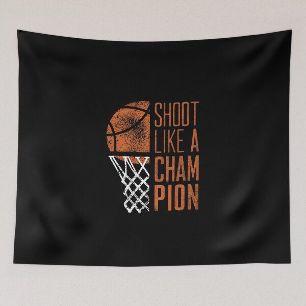 Item preview, Shoot Like a Champion Basketball Design | Motivational Sports Quote Art designed and sold by love3617.