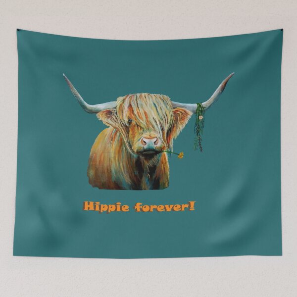 Item preview, Hippie forever! designed and sold by art-of-caro.
